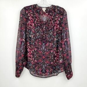 Converse Floral Sheer Long Sleeve Shirt